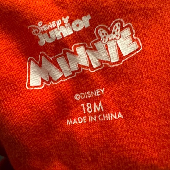 Disney Minnie Mouse 18M Red & White Terry Cloth Swimsuit Bathingsuit Cover Up - Picture 4 of 4